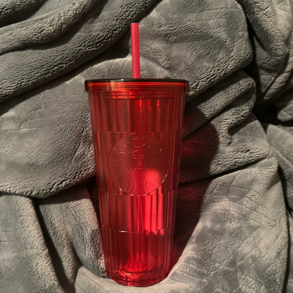 Starbucks from Portugal Textiles Red Tumbler 24oz